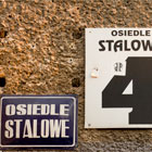 Filip Michno,  Reporta� Filip Michno, Fotografia Artystyczna, Reporta� Krak�w, Filip Michno, Nowa Huta W Obiektywie, Nowa Huta, Osiedle Stalowe, Tabliczka Informacyjna